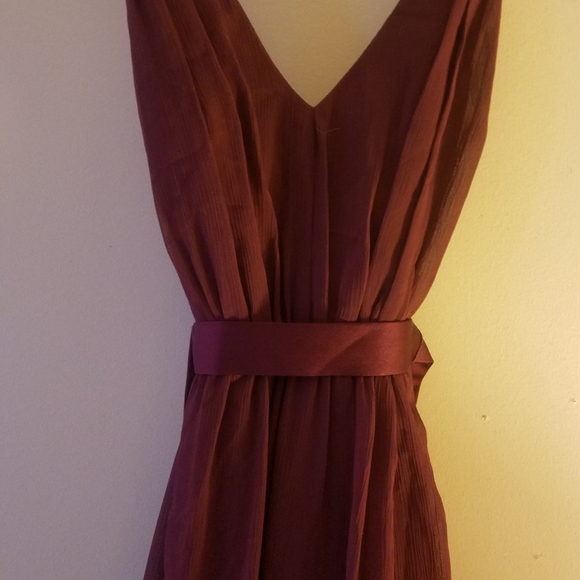 Vera Wang "White" Plum dress - Picture 3 of 7